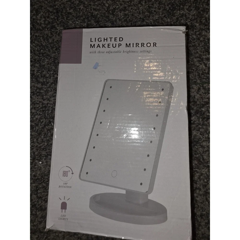 Lifgted Makeup Mirror . Swivel Base.